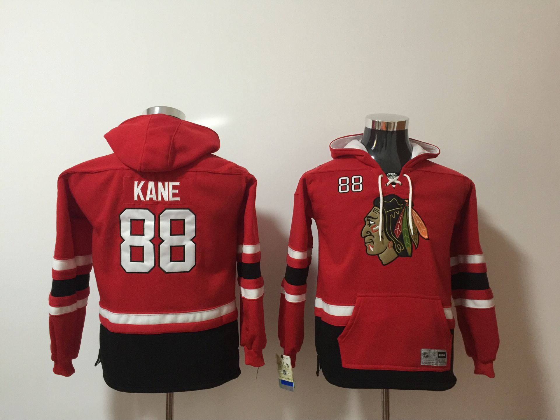 Youth 2017 NHL Chicago Blackhawks #88 Kane red hoodie->->Youth Jersey